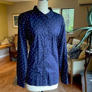 Garnet Hill Polka-dot button shirt